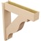 Ekena Millwork 8-in W x 34-in D x 38-in H Funston Block Rough Cedar Woodgrain TimberThane Outlooker, Primed Tan OUTUR080X34X38FST44RCPR - alternate 6